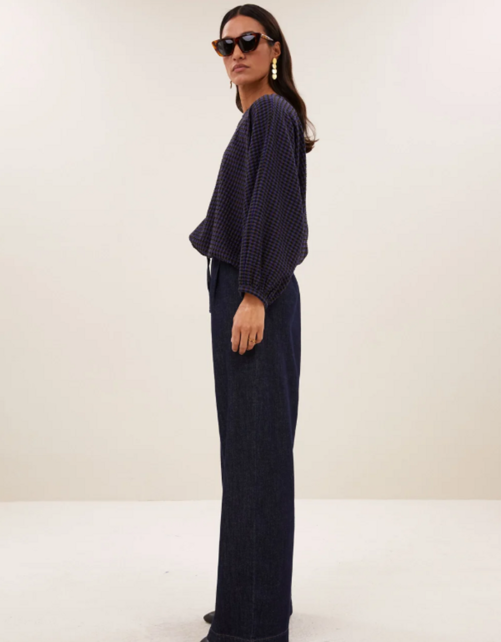 By Bar Gaya Blouse Galaxy Check