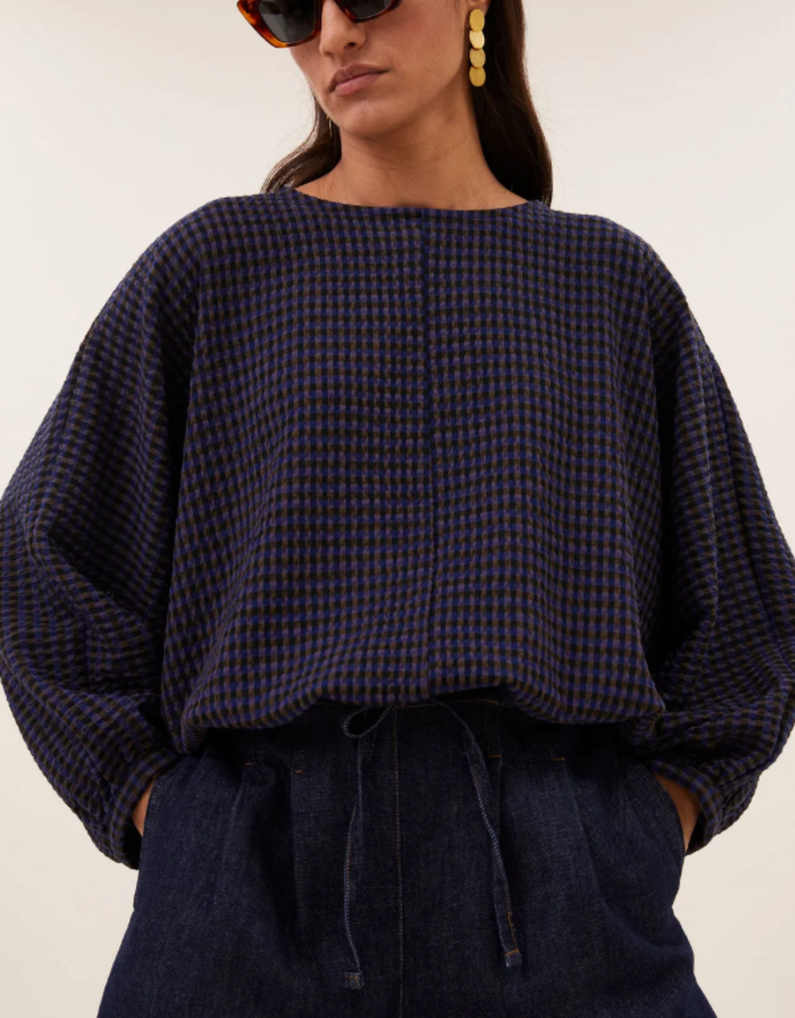 By Bar Gaya Blouse Galaxy Check
