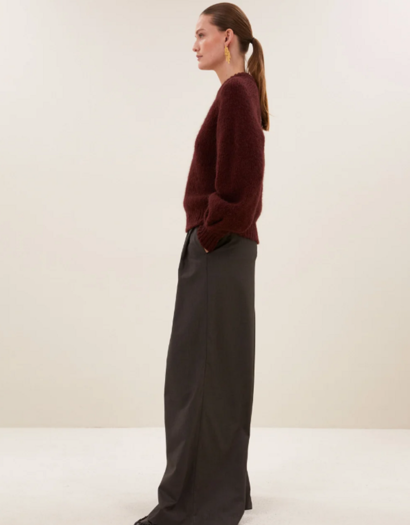 By Bar Sef Pants Dark Brown