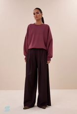 By Bar Malyn Logo Sweater Burgundy Crush