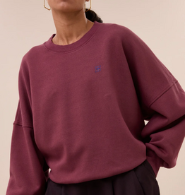 By Bar Malyn Logo Sweater Burgundy Crush