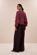 By Bar Malyn Logo Sweater Burgundy Crush