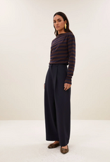 By Bar Leya Big Stripe Top Coffee Bean