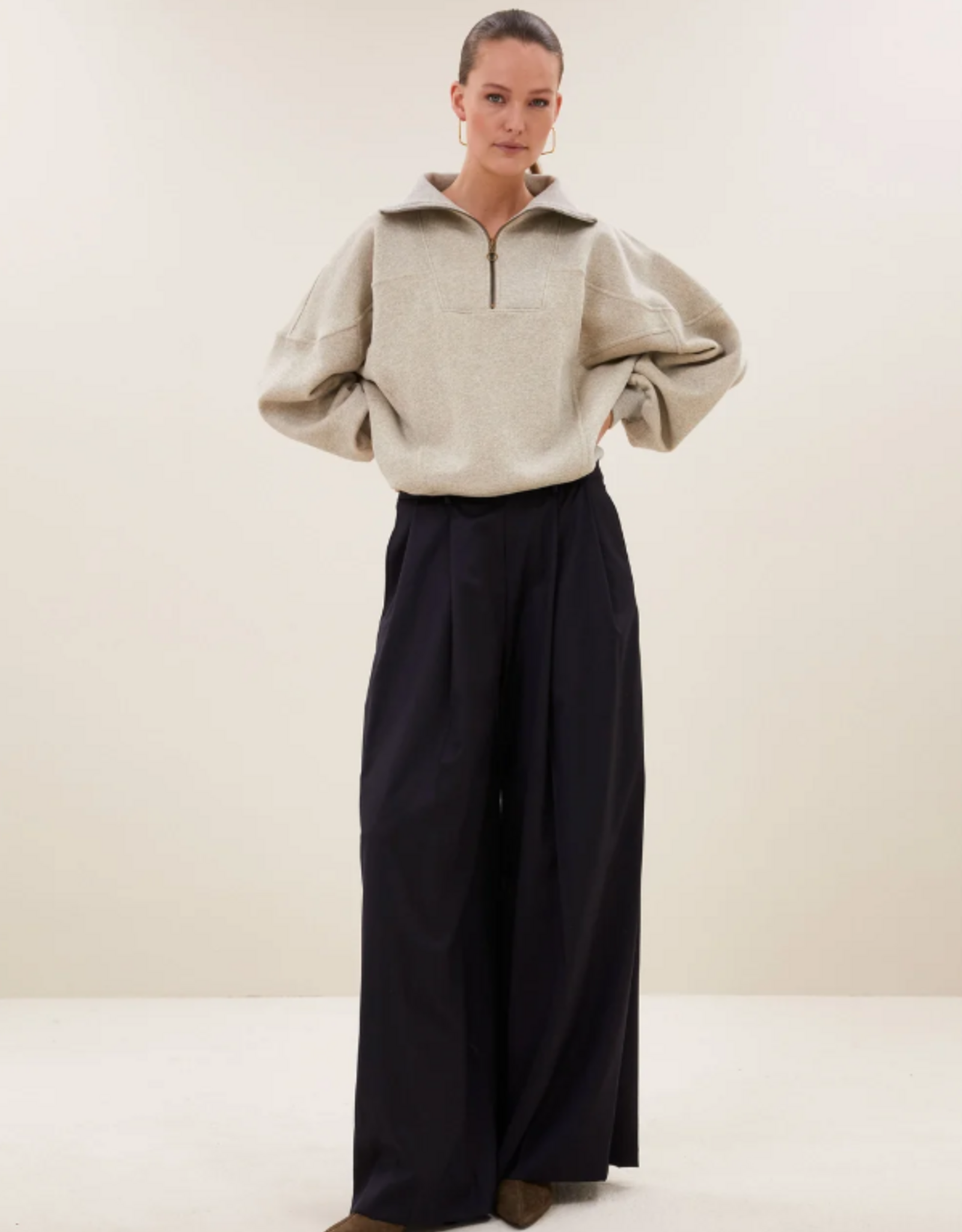 By Bar Roos Sparkle Sweater Gold