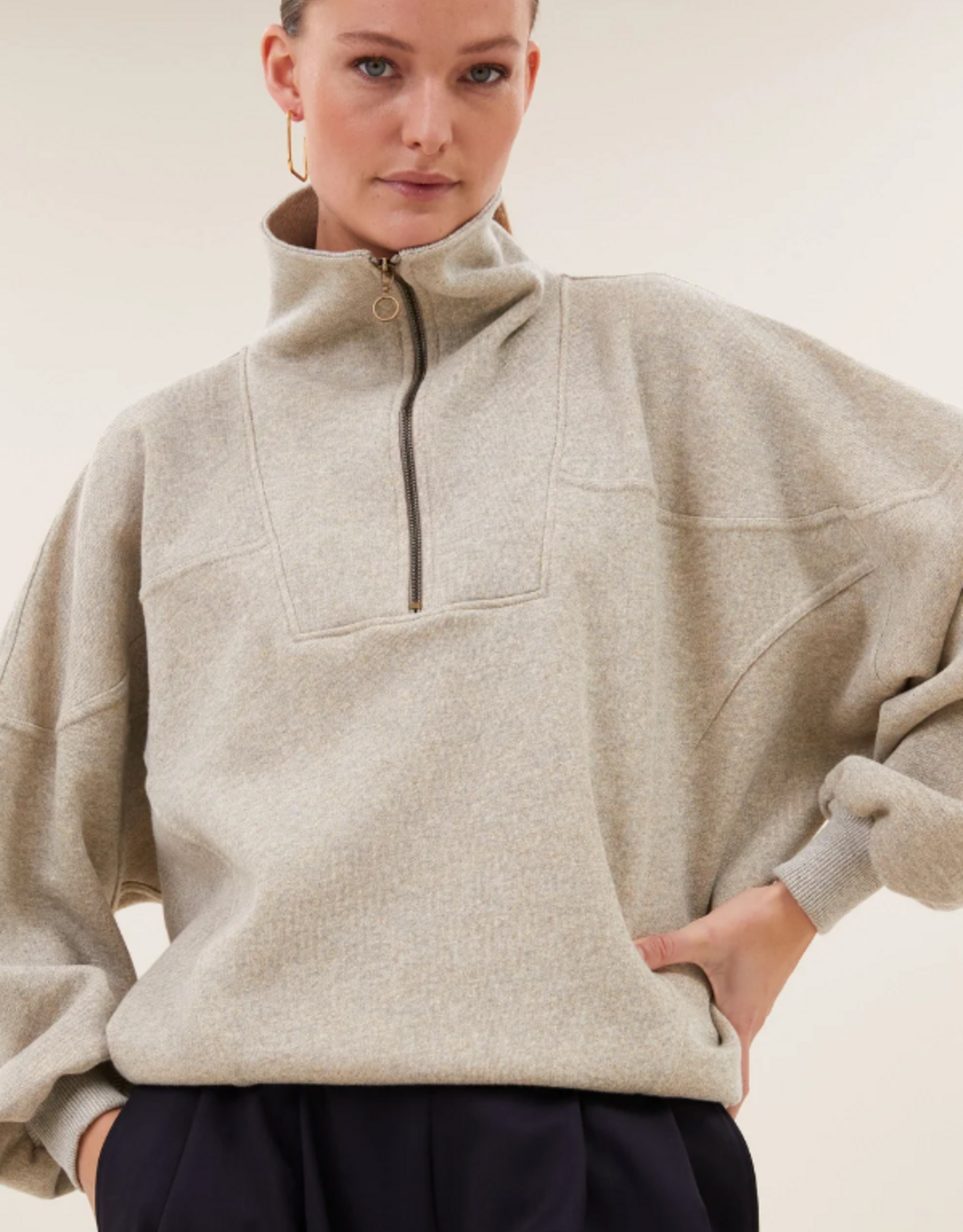 By Bar Roos Sparkle Sweater Gold