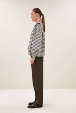 By Bar Maia Check Blouse Ash Grey