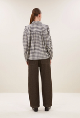 By Bar Maia Check Blouse Ash Grey