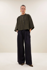 By Bar Jess Blouse Olive Check