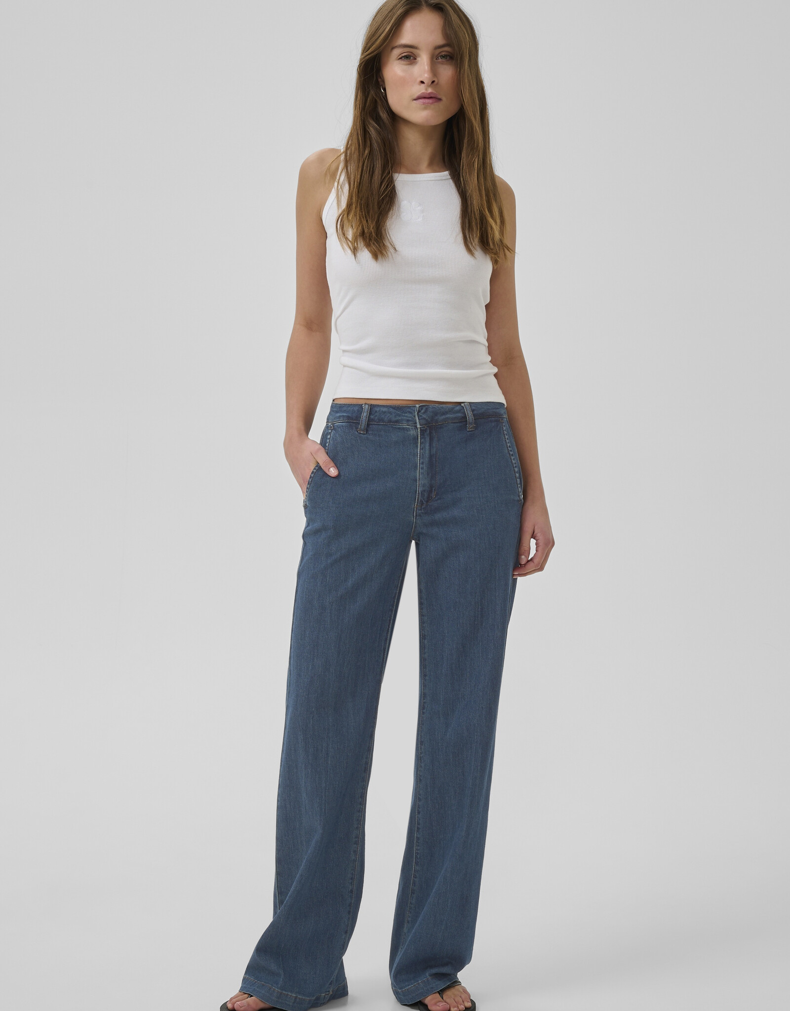 My Essential Wardrobe The Lara 115 Pant Dark Blue L32