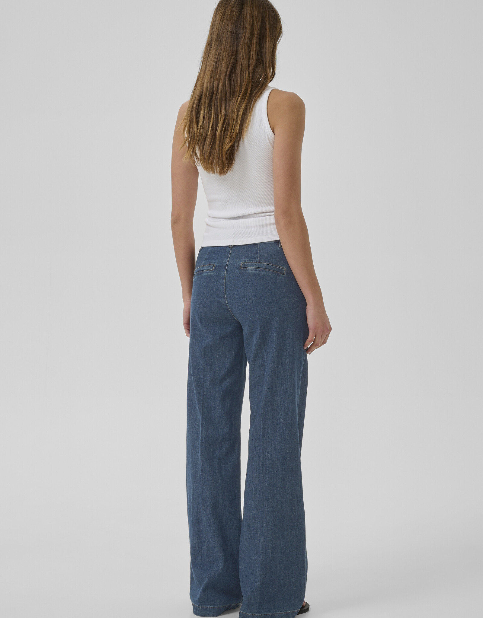 My Essential Wardrobe The Lara 115 Pant Dark Blue L32