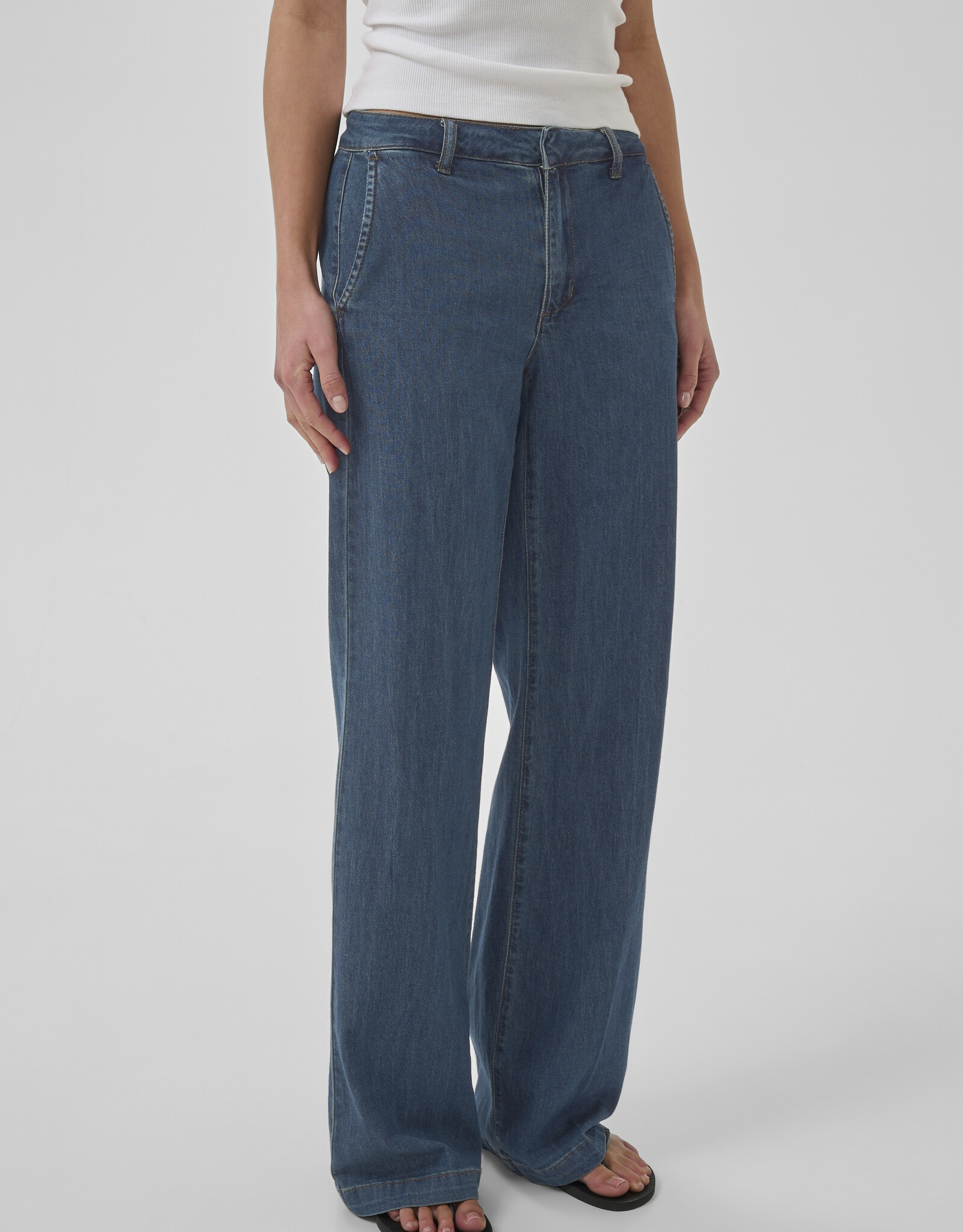 My Essential Wardrobe The Lara 115 Pant Dark Blue L32