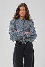 My Essential Wardrobe Ilse Balloon Sleeve Shirt Douglas Green