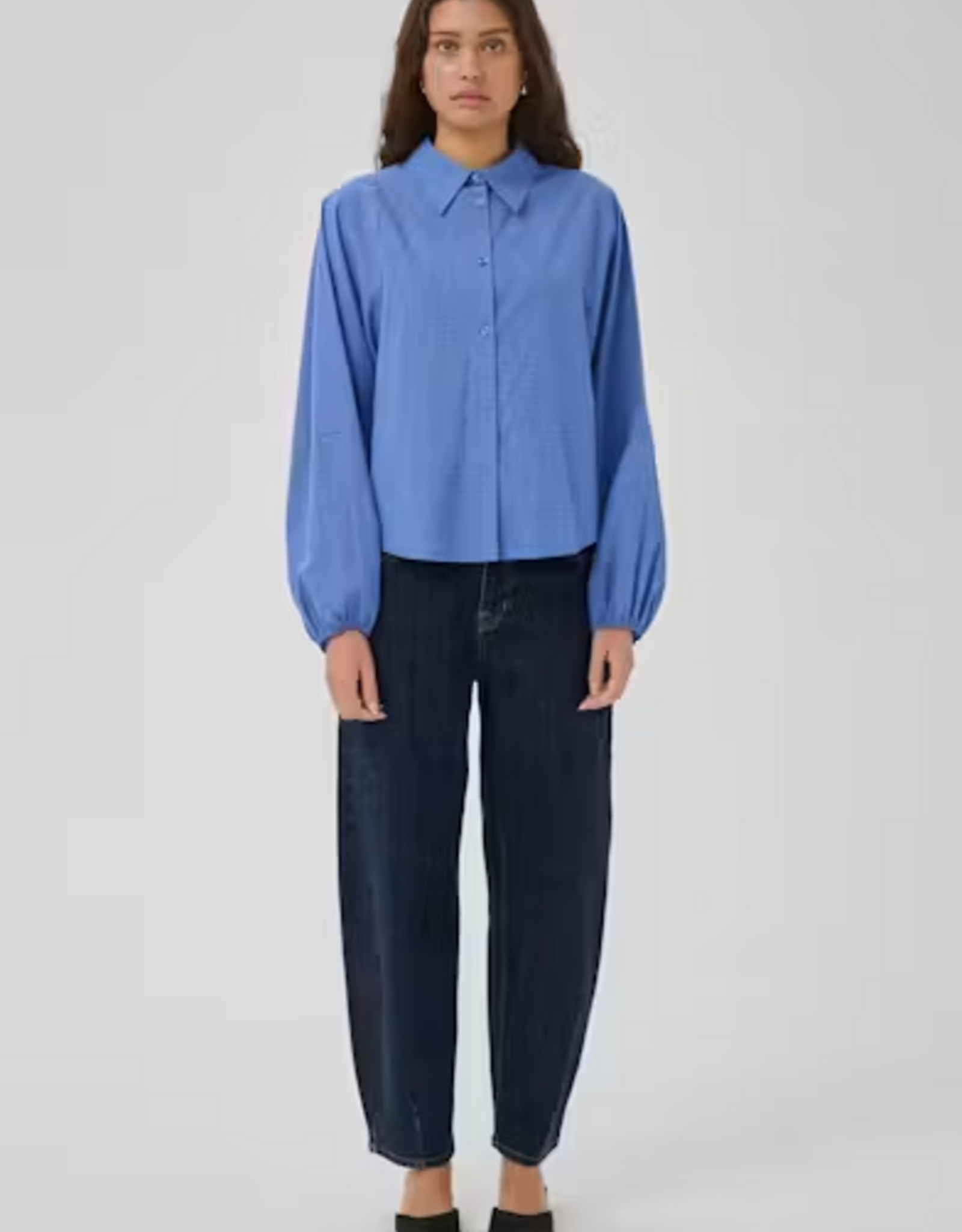 My Essential Wardrobe Lucy 187 High Barrel Dark Blue Unwash L29