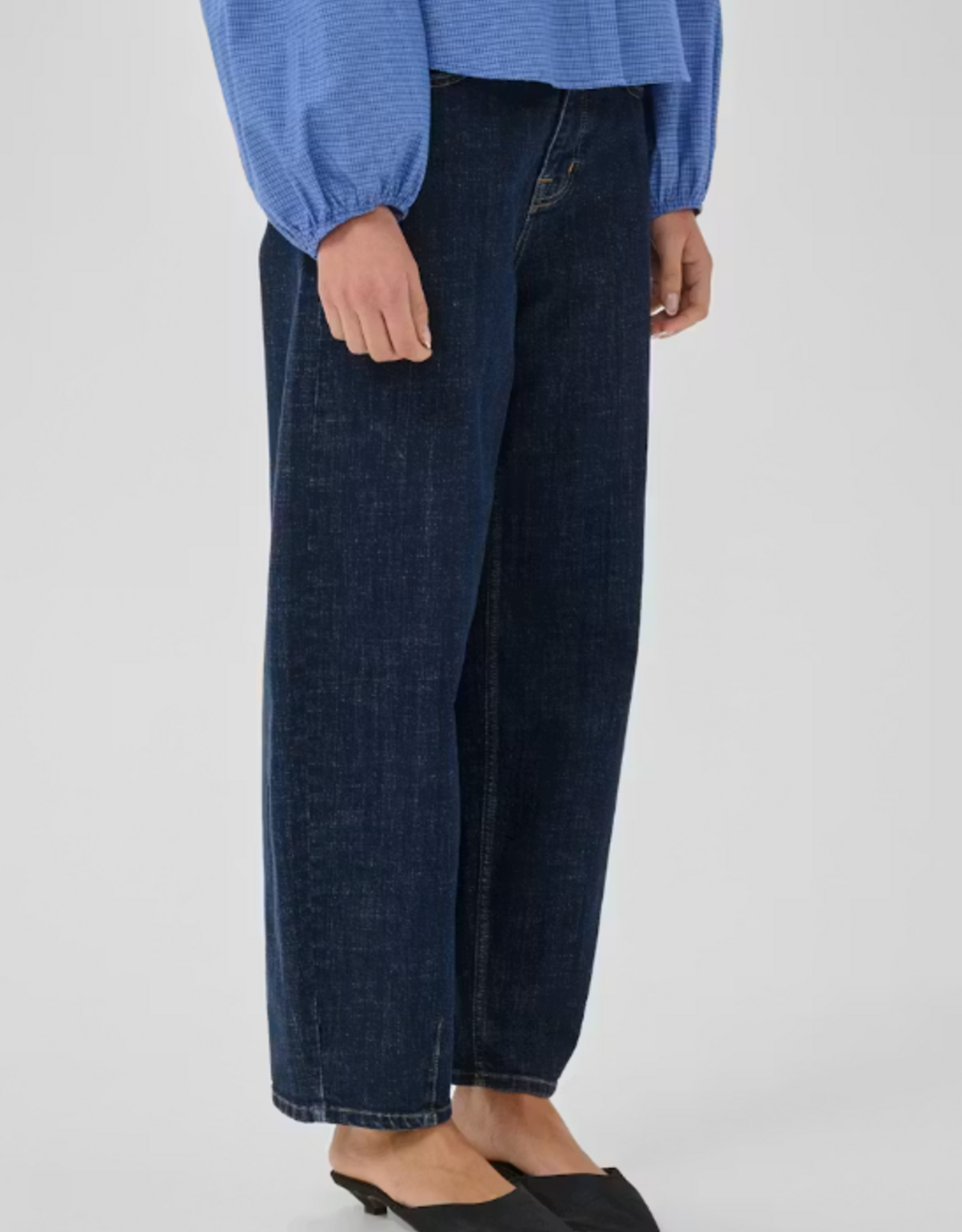 My Essential Wardrobe Lucy 187 High Barrel Dark Blue Unwash L29