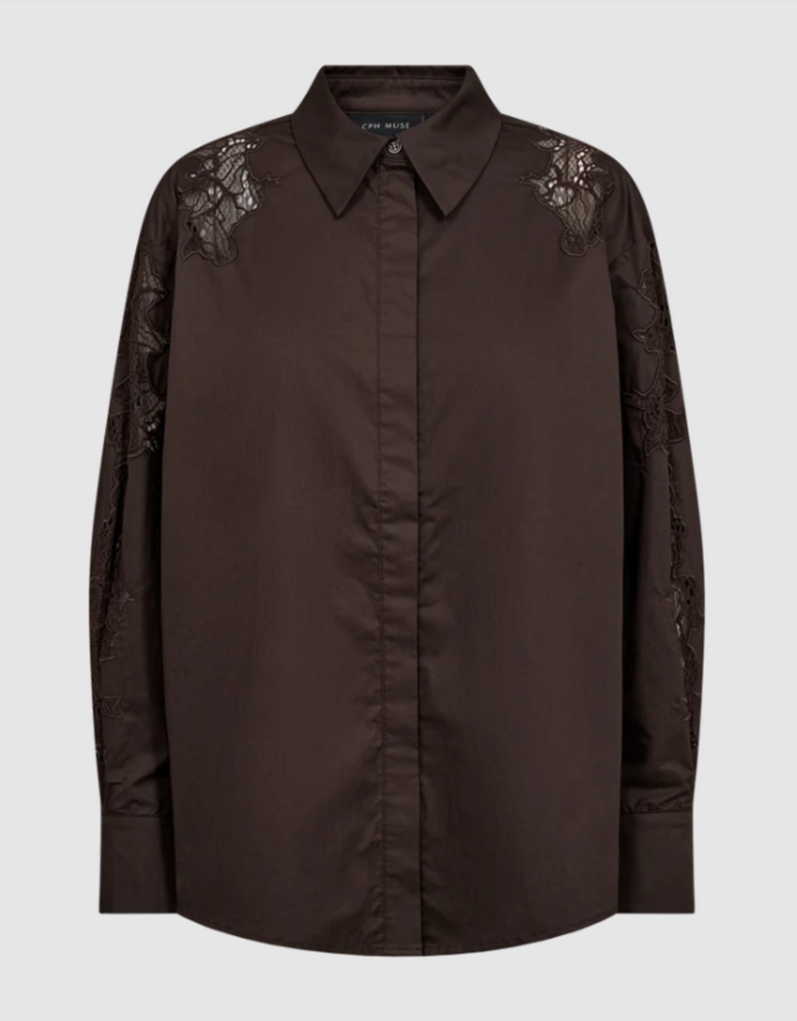 Cph Muse 211484 Shirley Lace Detail Shirt Mulch
