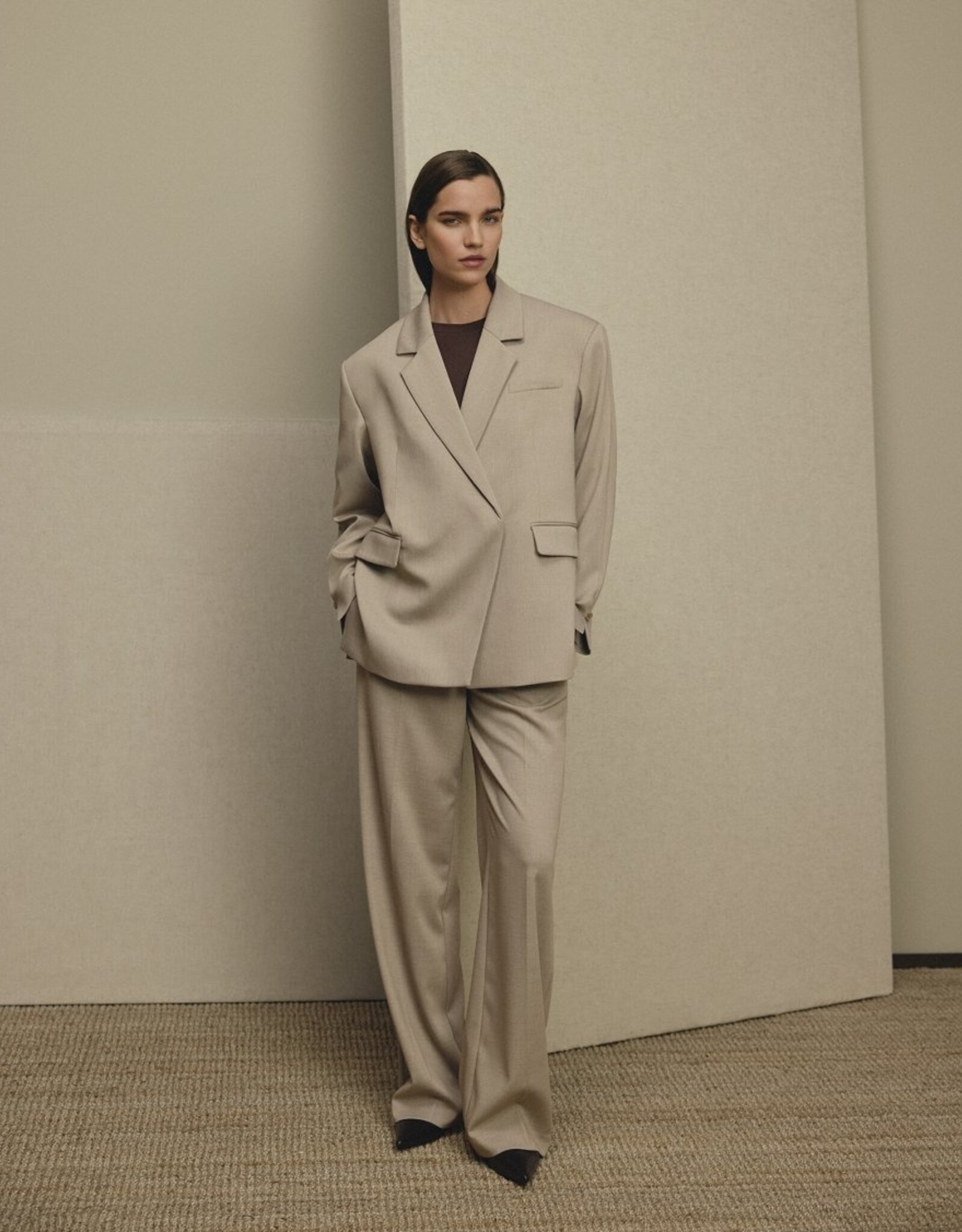 Moss Copenhagen Marceli Oversized Blazer Warm LGM