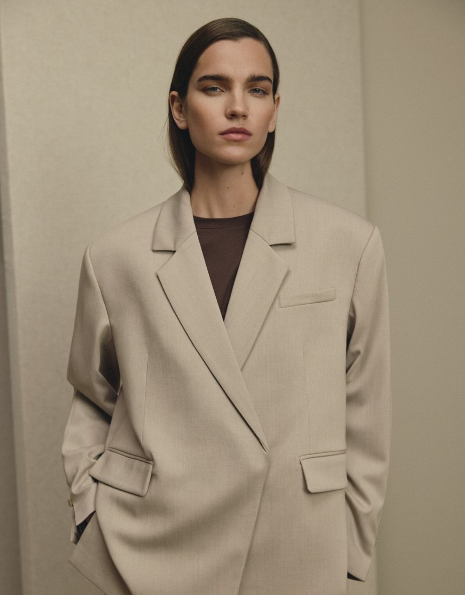 Moss Copenhagen Marceli Oversized Blazer Warm LGM