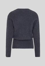 Moss Copenhagen Bondie Hope V Pullover India Ink Melange