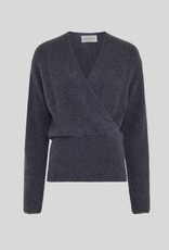 Moss Copenhagen Bondie Hope V Pullover India Ink Melange