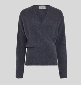 Moss Copenhagen Bondie Hope V Pullover India Ink Melange
