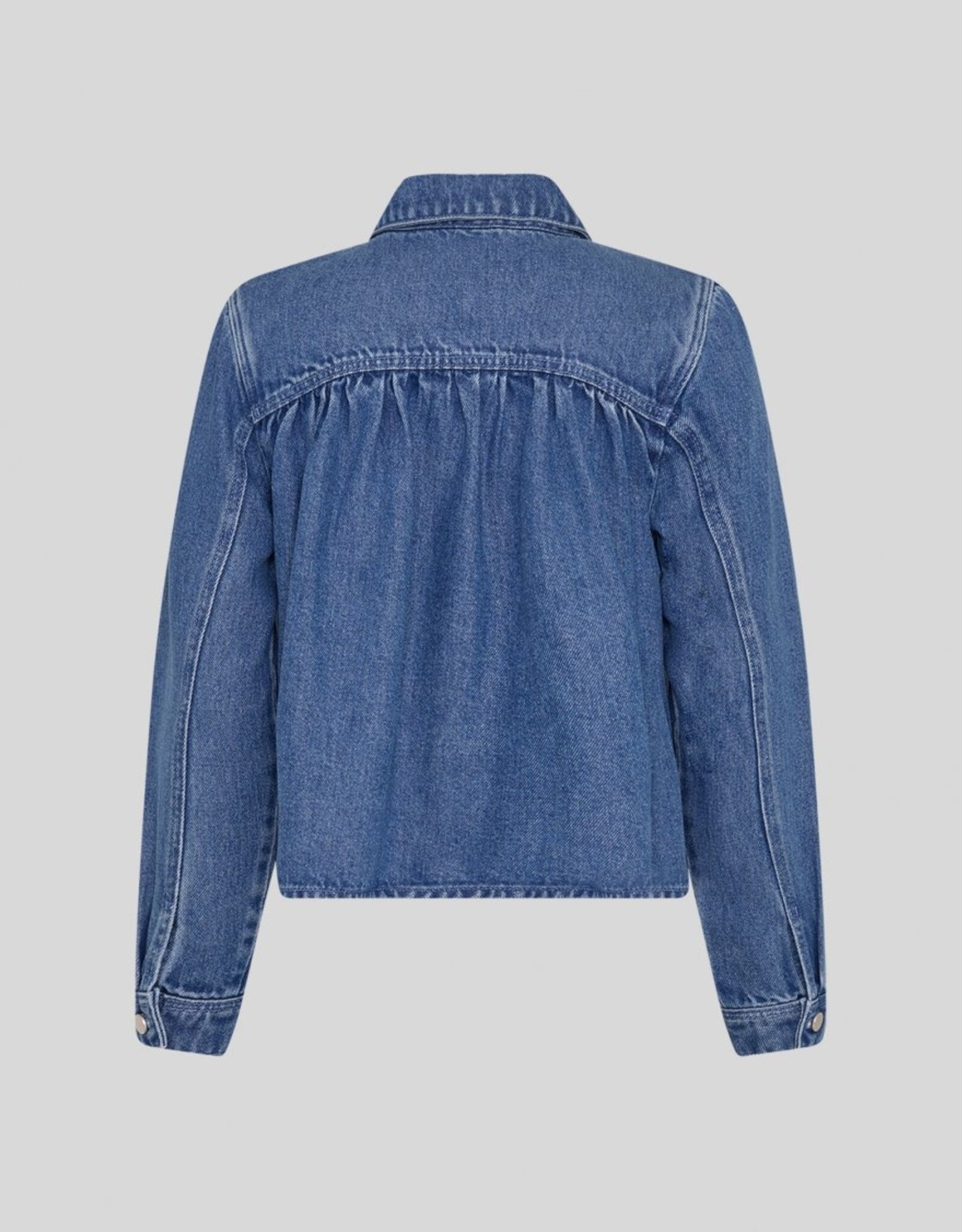 Moss Copenhagen Ago Rue Shirt Mid Blue Wash