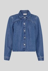 Moss Copenhagen Ago Rue Shirt Mid Blue Wash