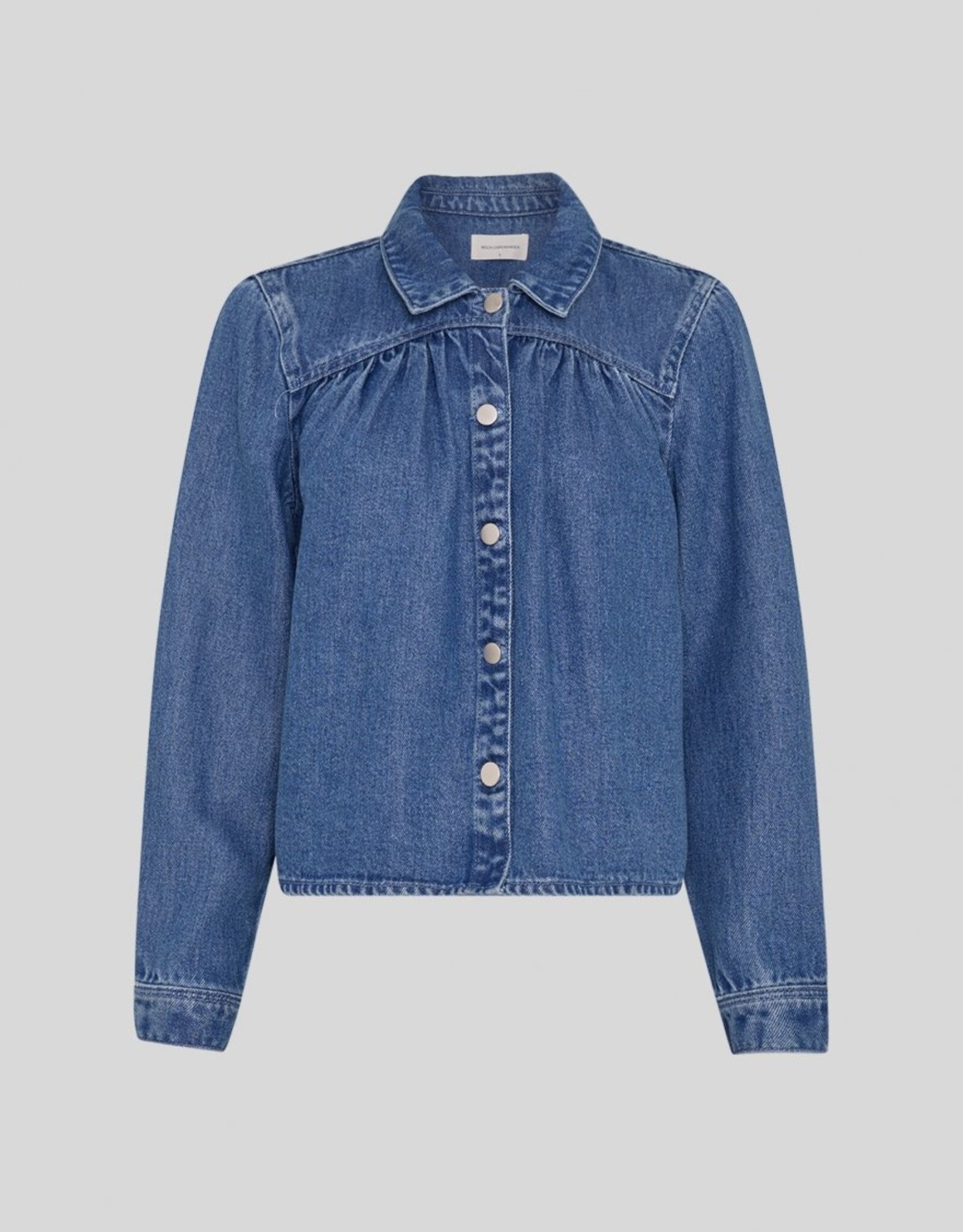 Moss Copenhagen Ago Rue Shirt Mid Blue Wash