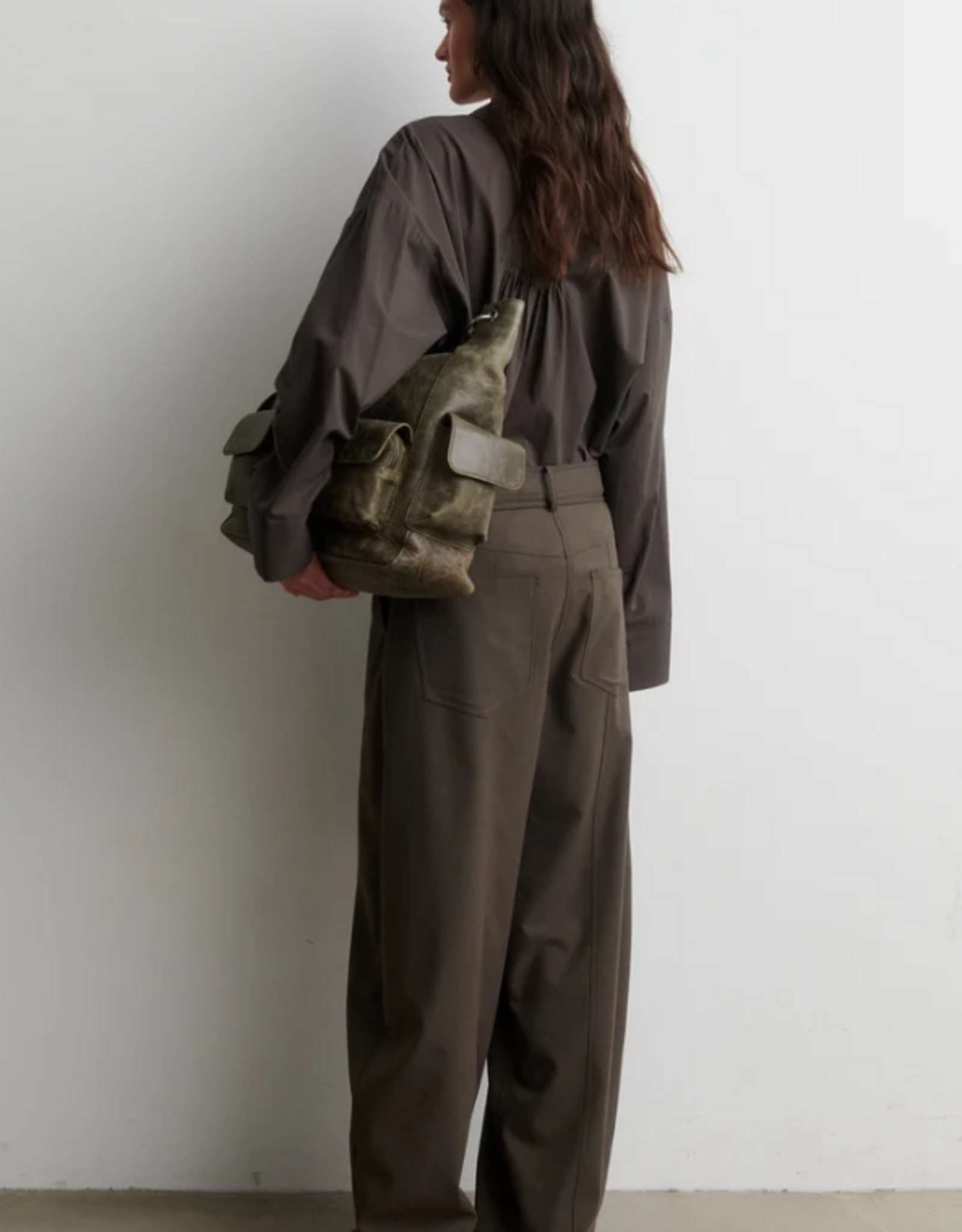 Second Female Lanna Shirt Black Olive