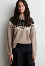 Second Female Arlo Knit O-Neck Beige Melange