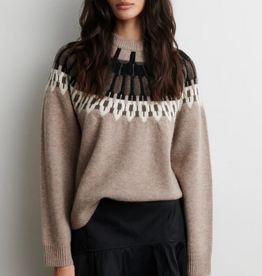 Second Female Arlo Knit O-Neck Beige Melange
