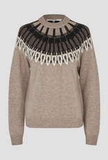 Second Female Arlo Knit O-Neck Beige Melange