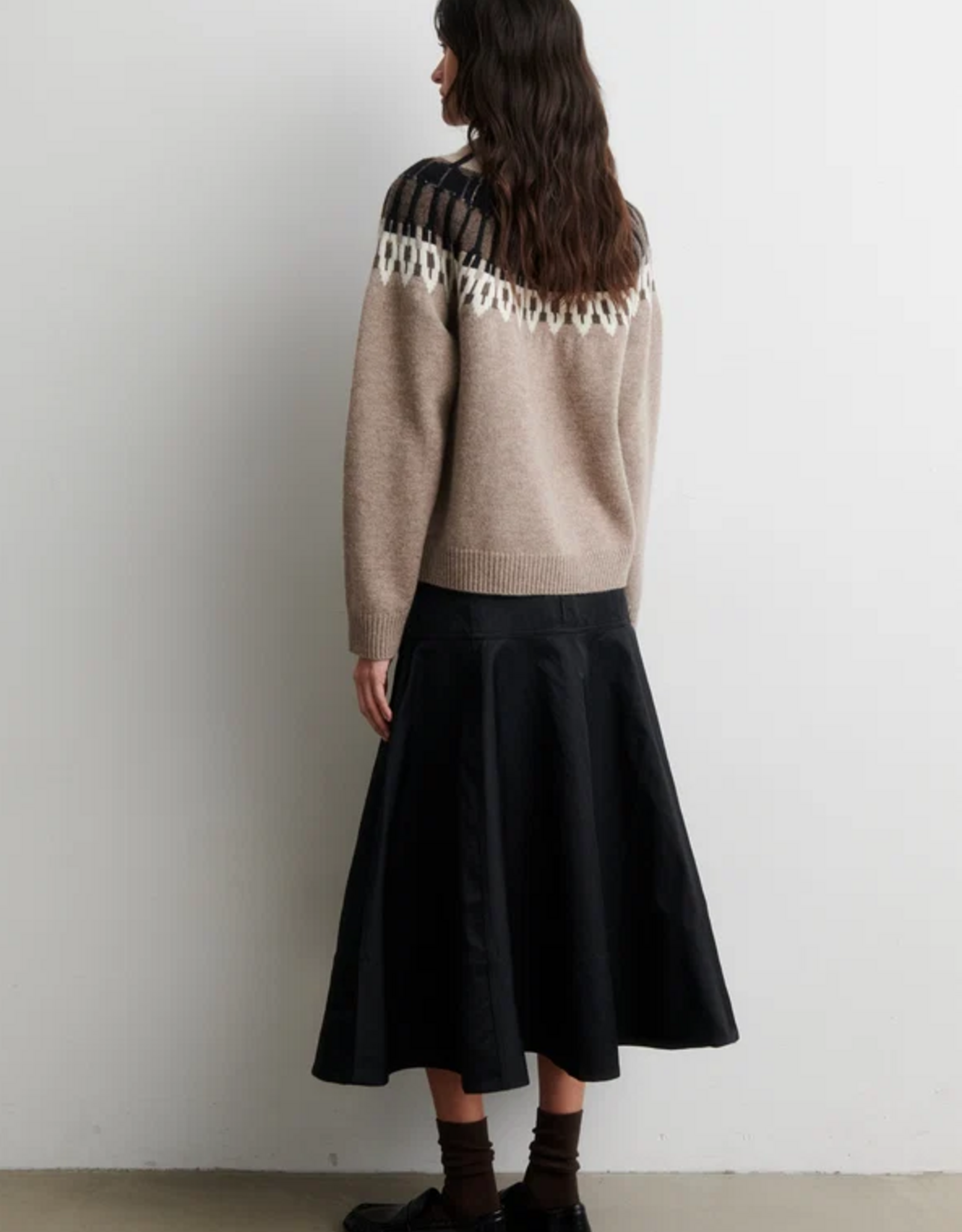Second Female Arlo Knit O-Neck Beige Melange