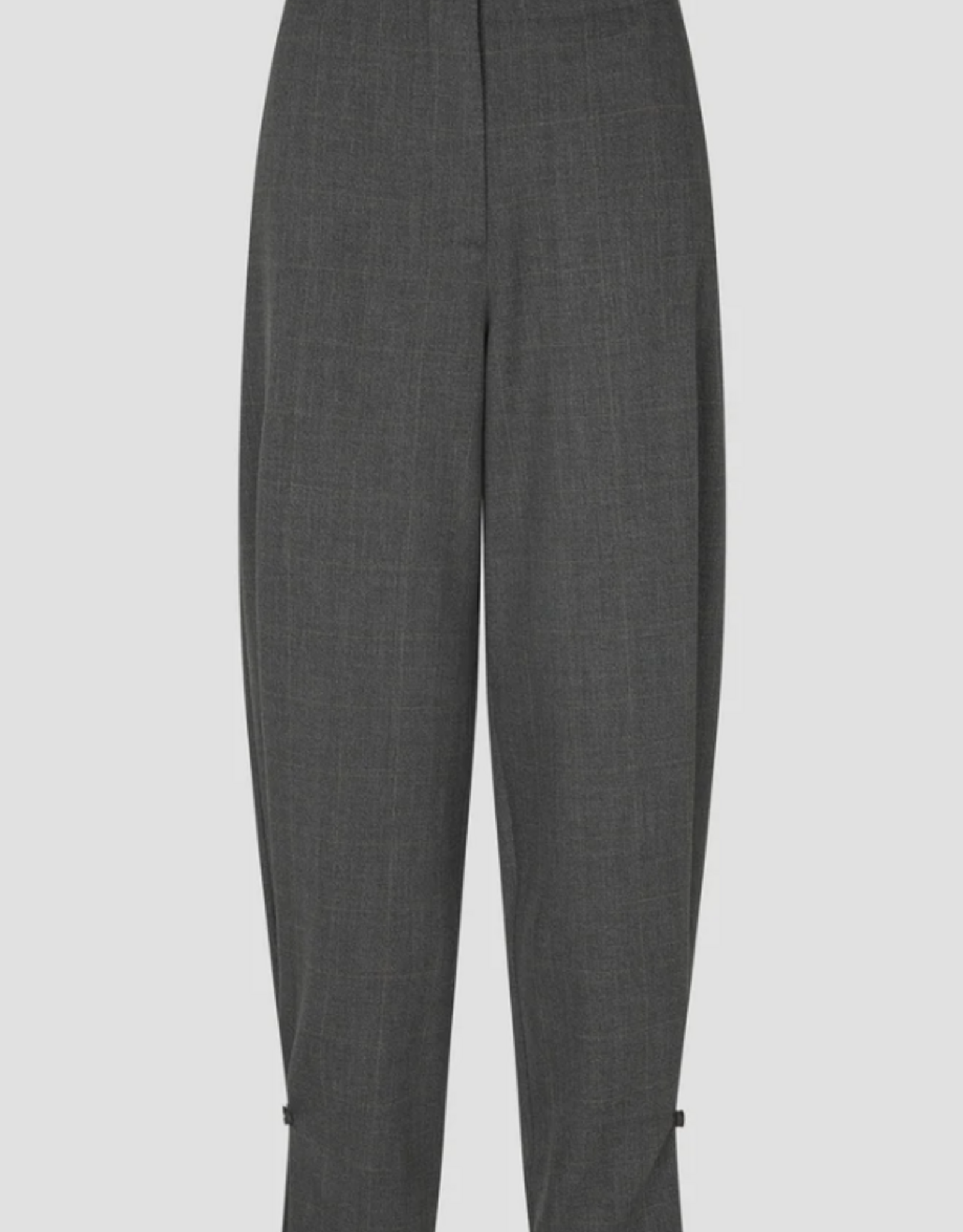 Second Female Anjou Trousers Dark Grey Melange