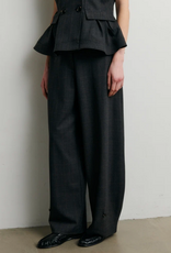 Second Female Anjou Trousers Dark Grey Melange