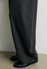 Second Female Anjou Trousers Dark Grey Melange