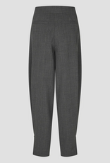 Second Female Anjou Trousers Dark Grey Melange