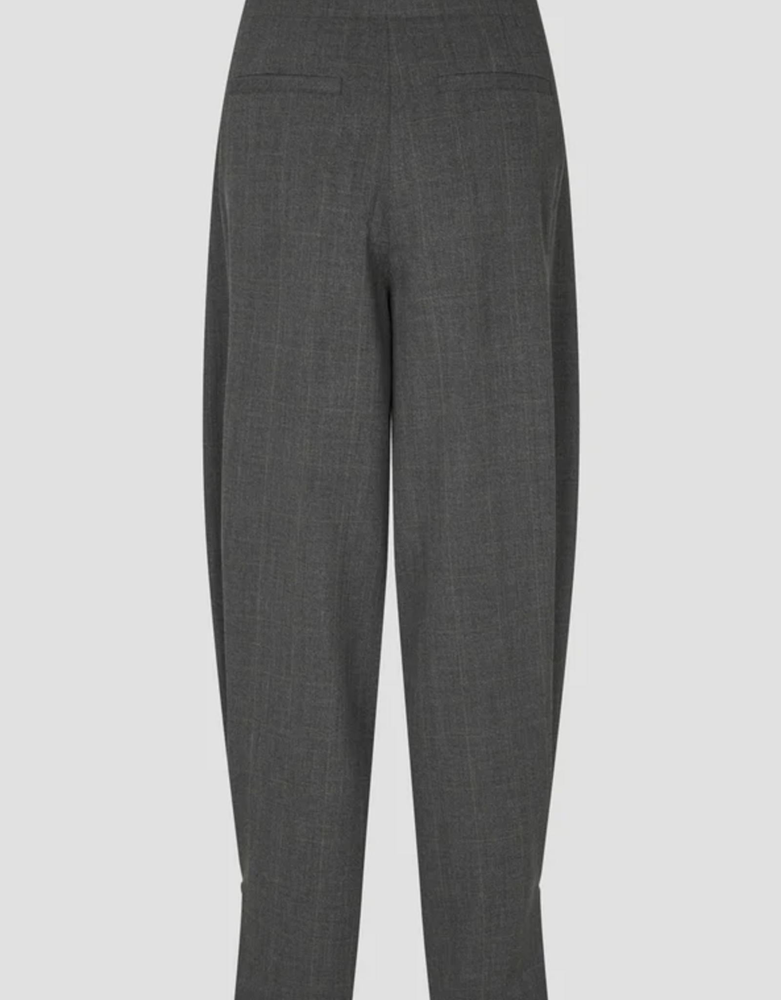 Second Female Anjou Trousers Dark Grey Melange