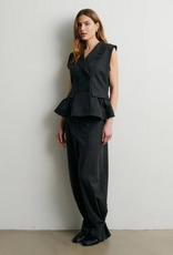 Second Female Anjou Trousers Dark Grey Melange