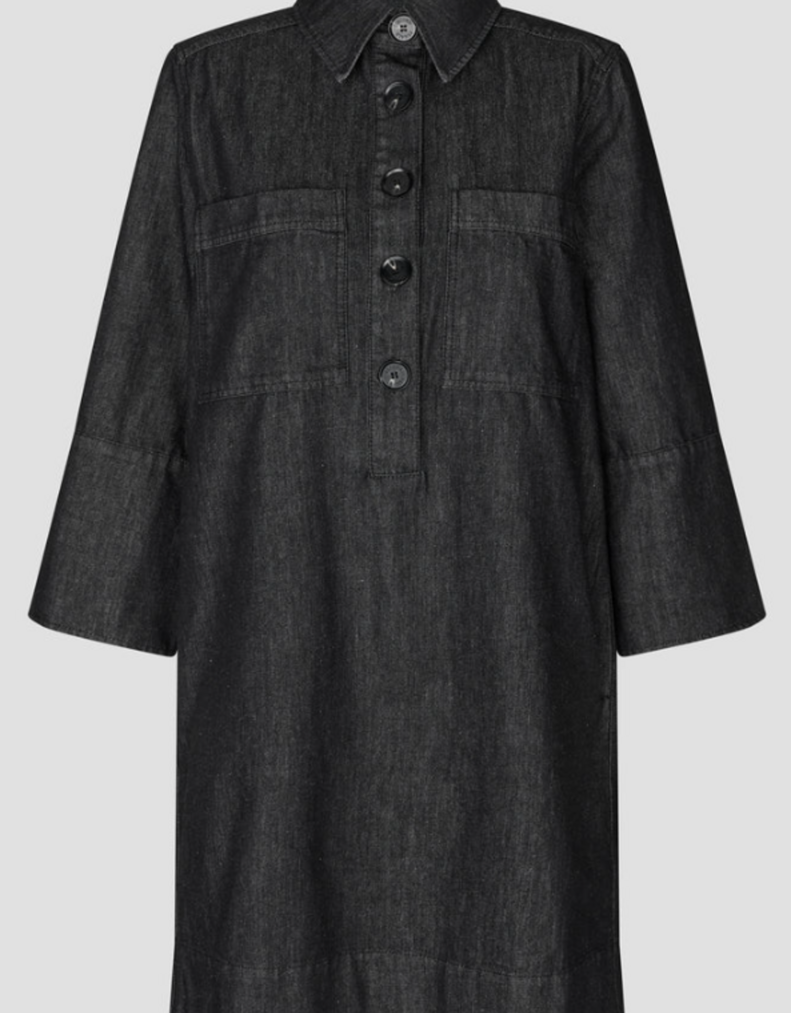 Second Female Dera Denim New Tunic Dress Black