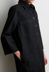 Second Female Dera Denim New Tunic Dress Black