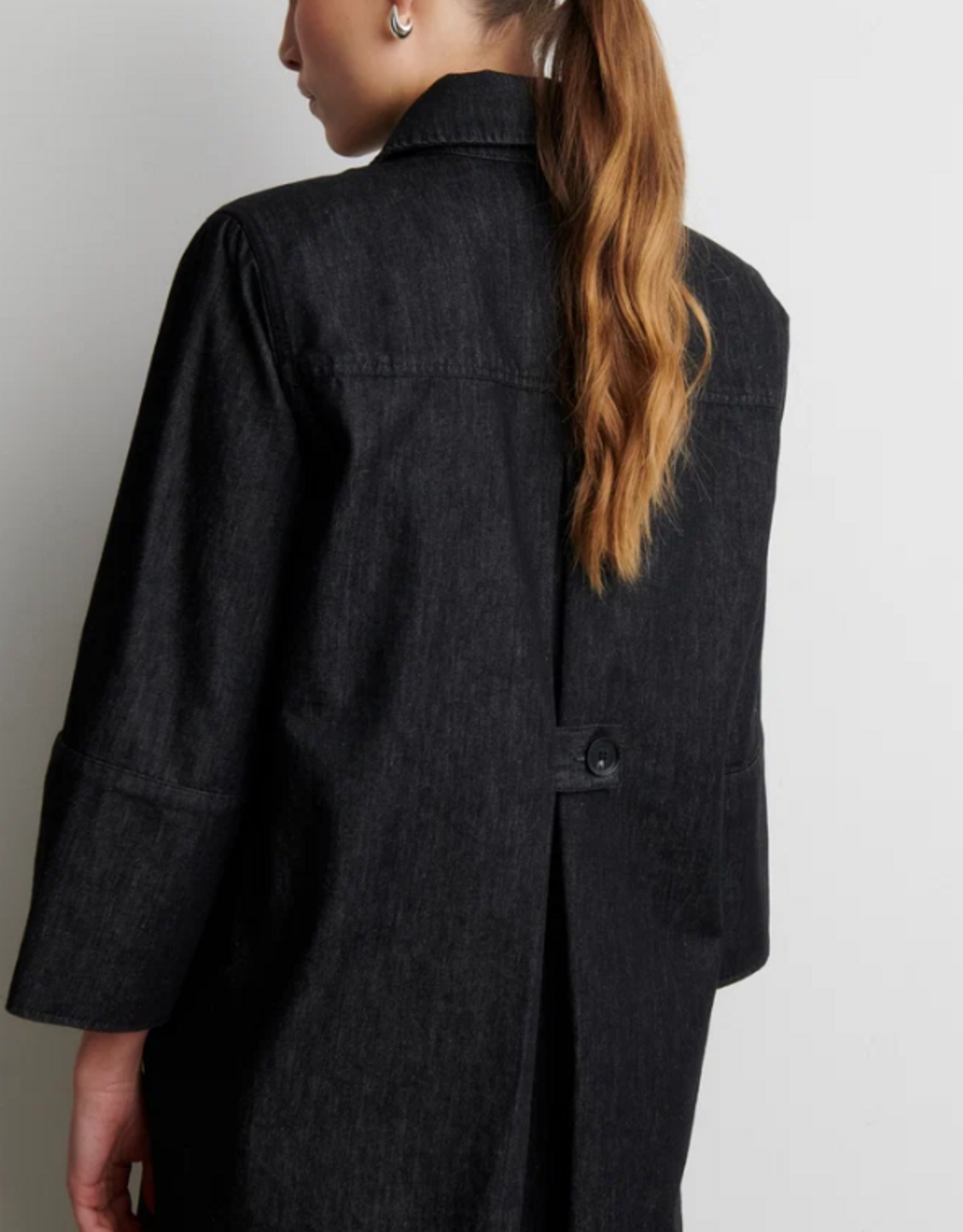 Second Female Dera Denim New Tunic Dress Black