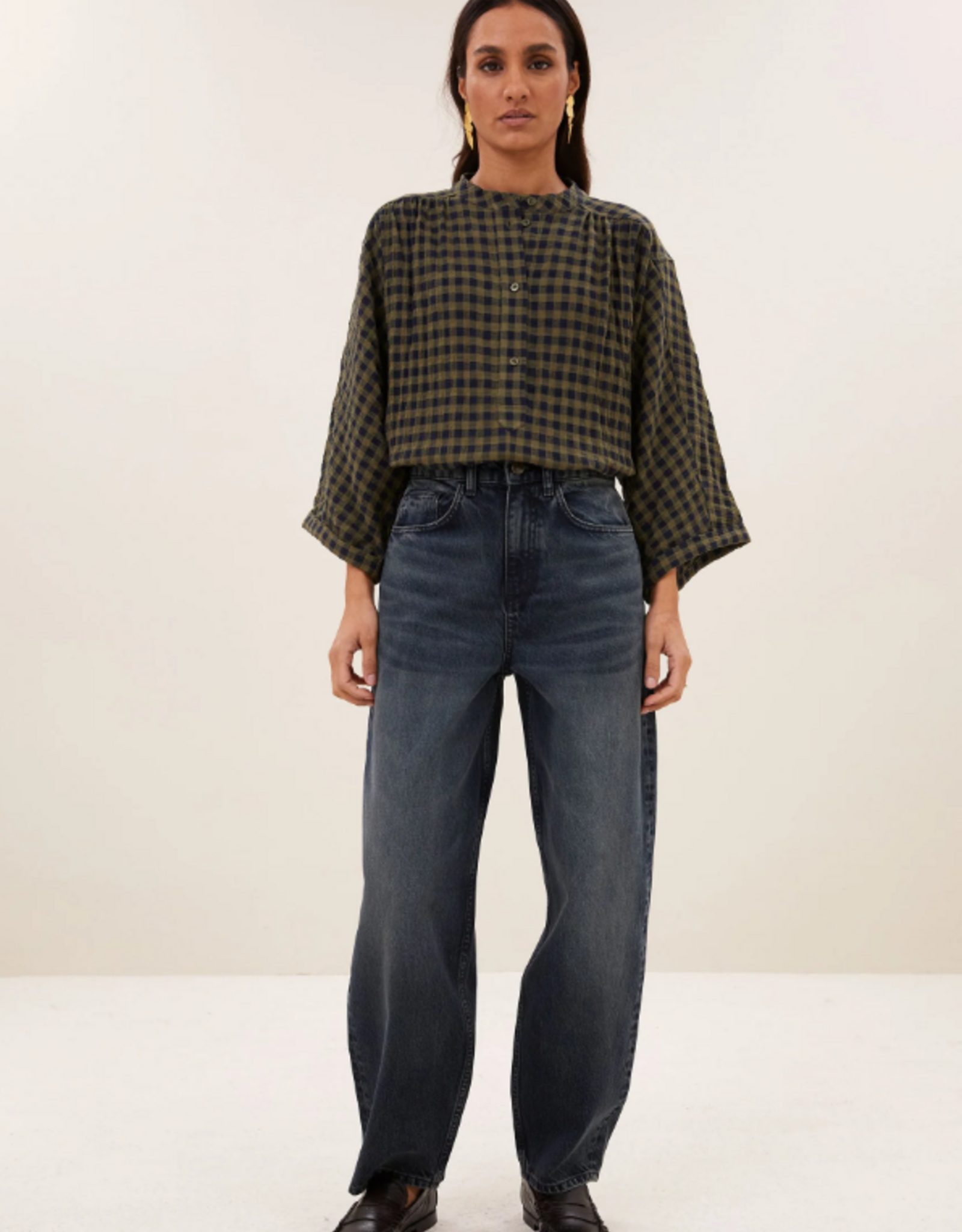 By Bar Baloe Oil Jeans Vintage Oil Blue