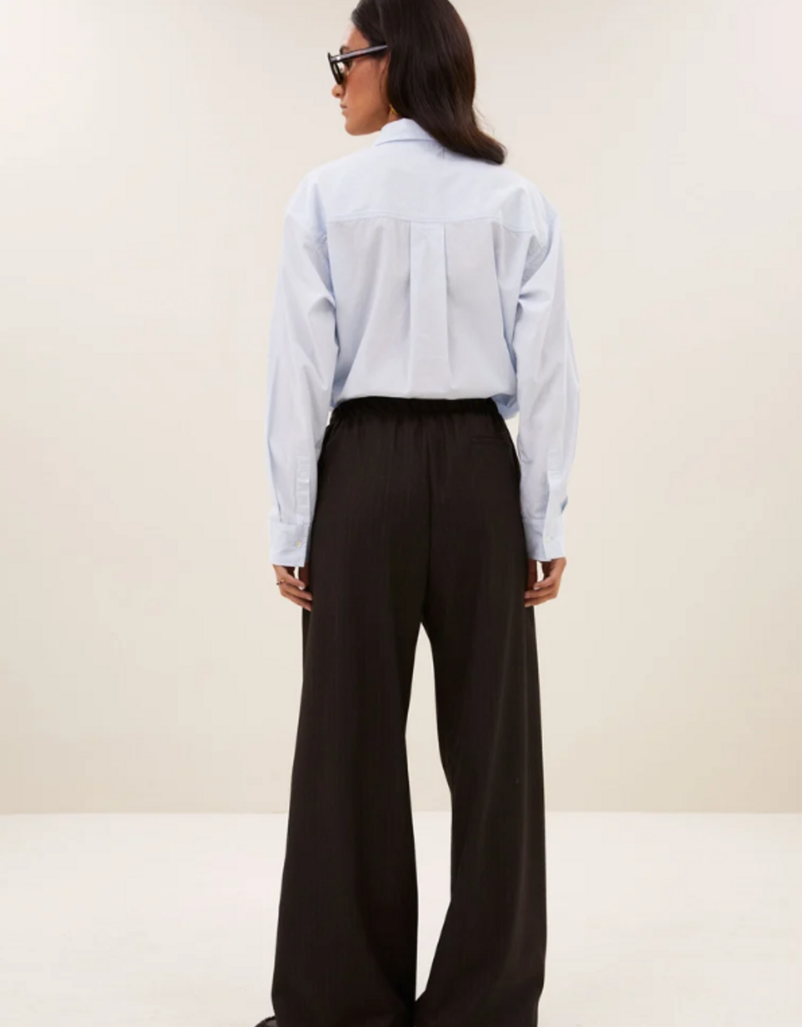 By Bar Pelle Pinstripe Pants Brown