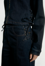 Aaiko Charly Lacing Trousers Denim Blue