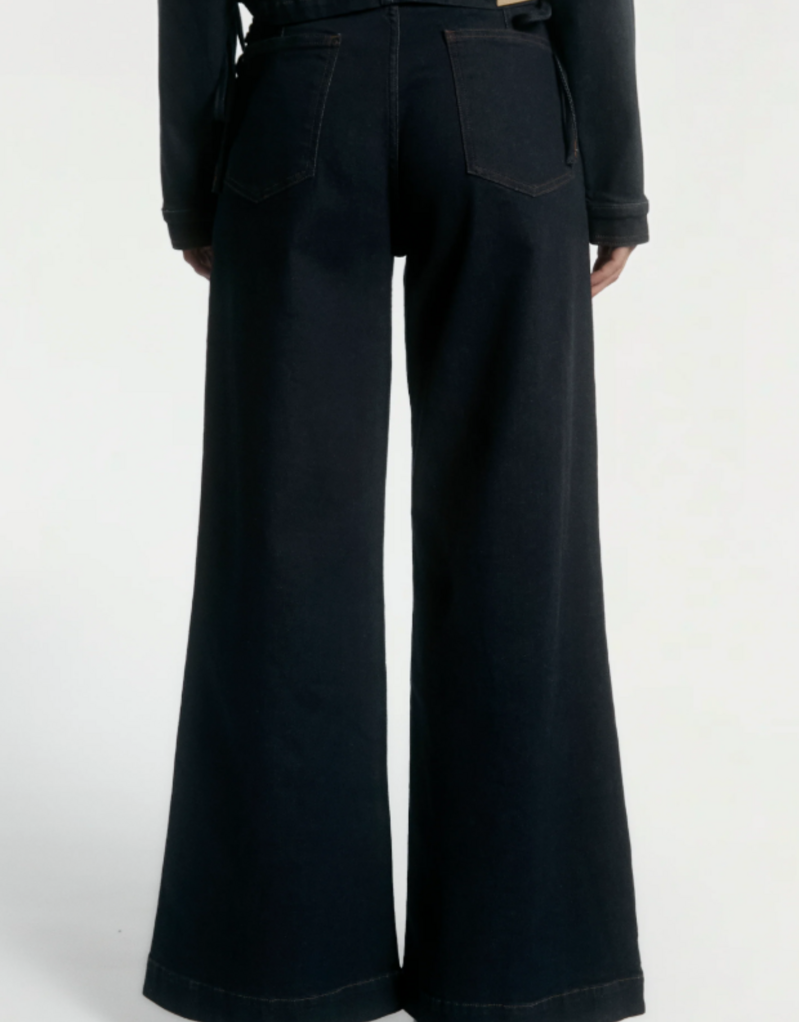 Aaiko Charly Lacing Trousers Denim Blue