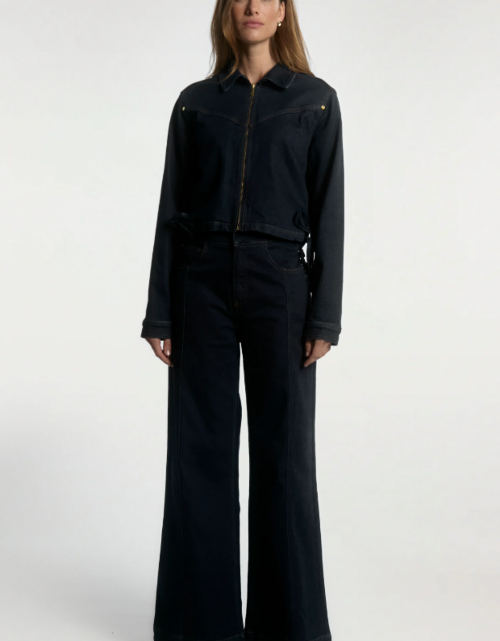 Aaiko Judith Denim Jacket Denim Blue