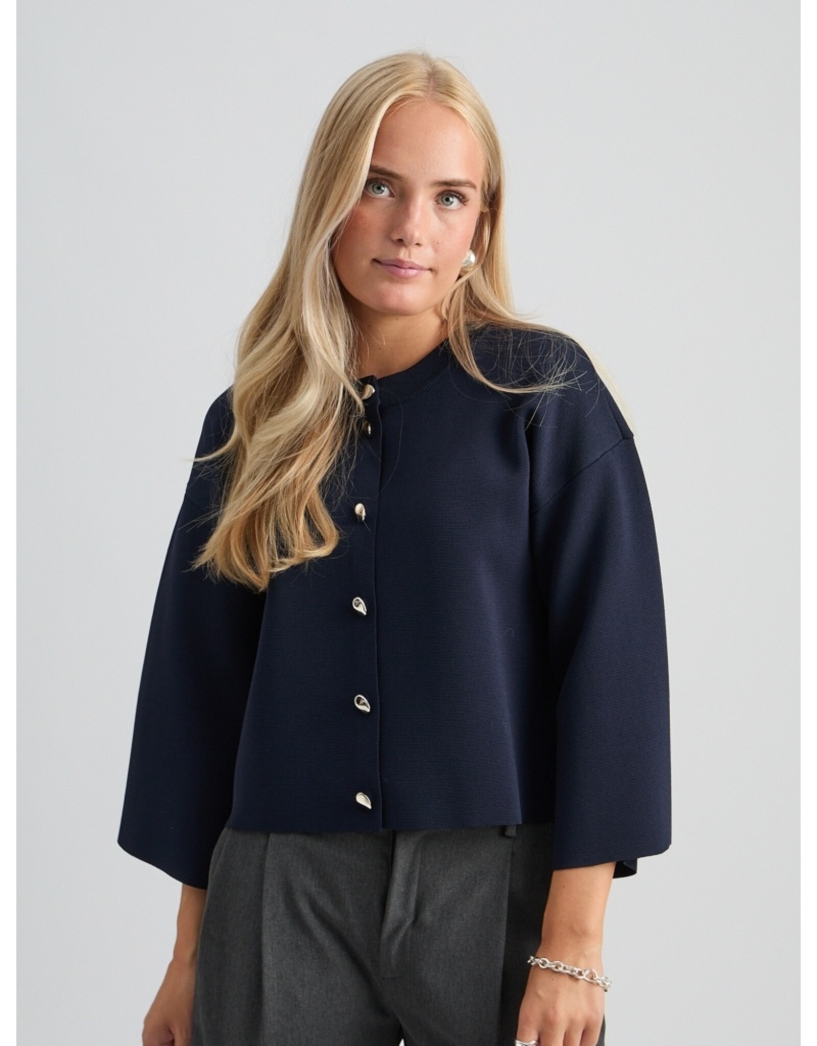 Minus Elenora Knit Cardigan Sky Captain