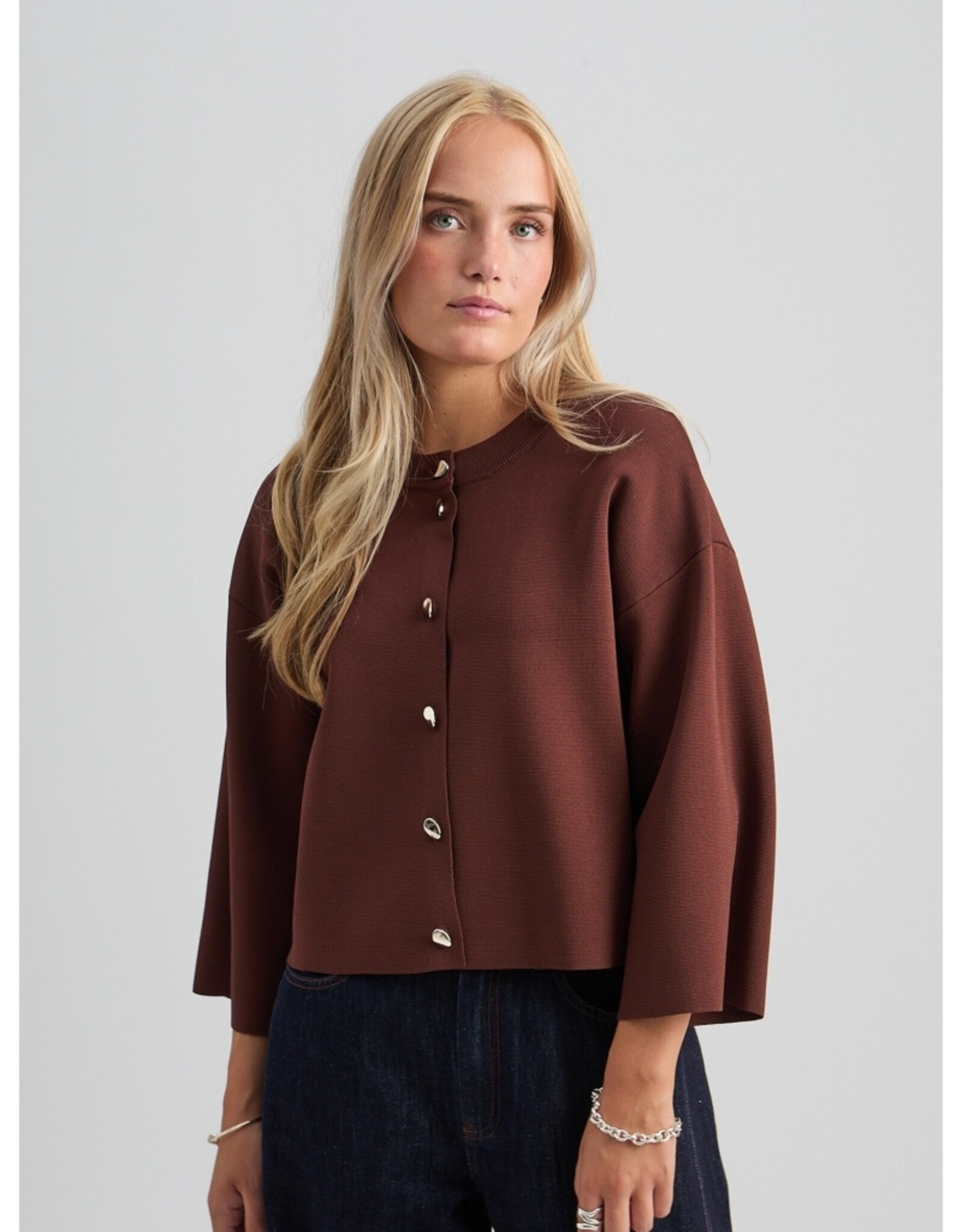 Minus Elenora Knit Cardigan Tiramisu