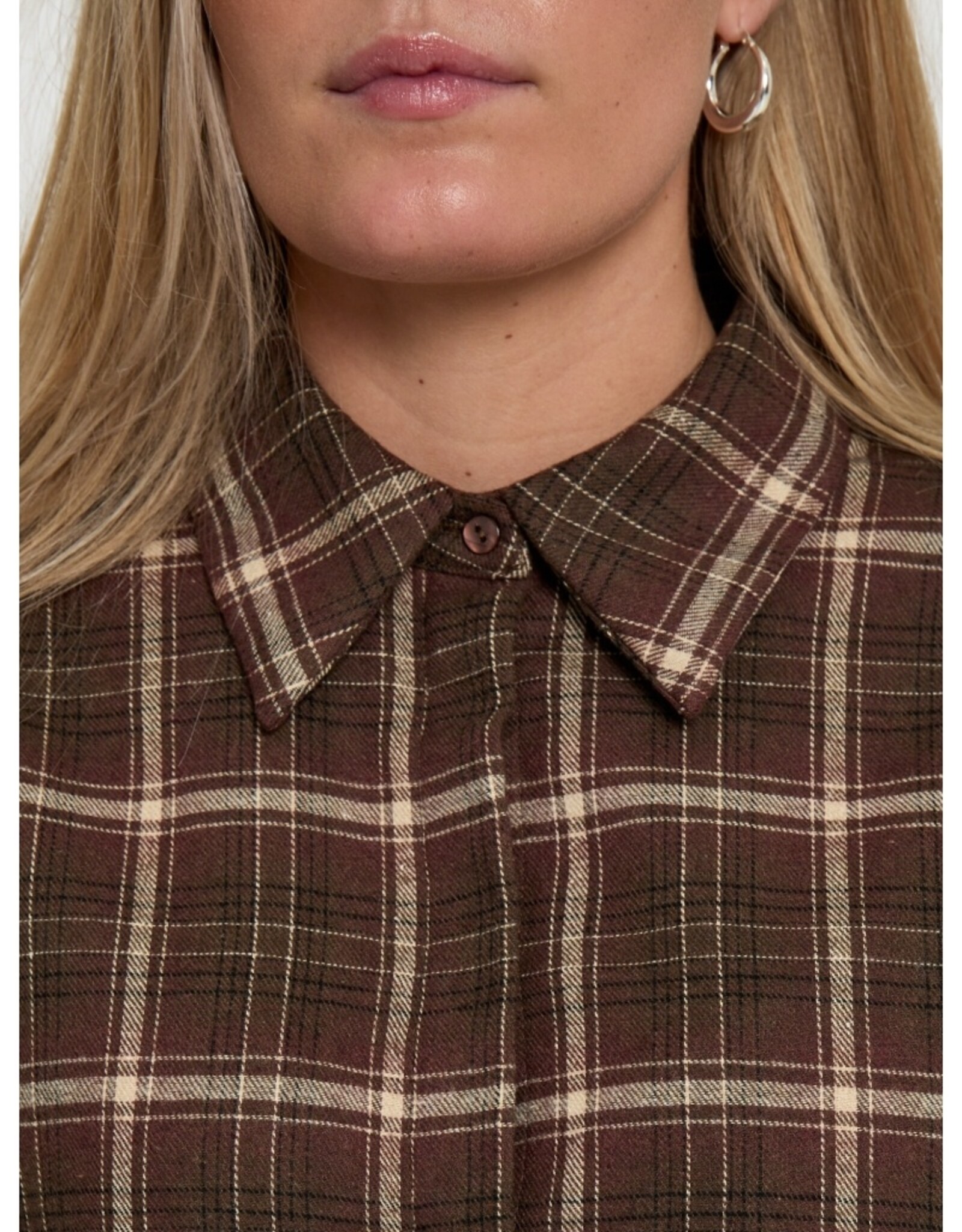 Minus Regine Shirt Andorra Red Checked