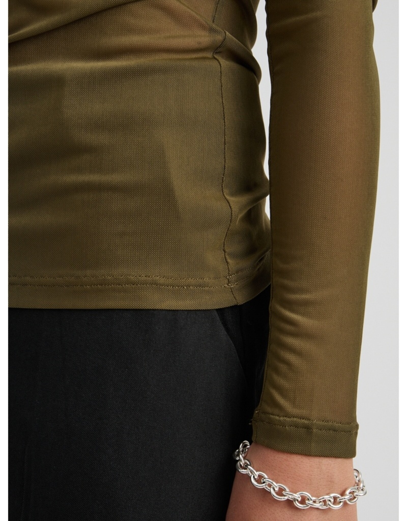 Minus Dajana Long Sleeve Top Beech Green